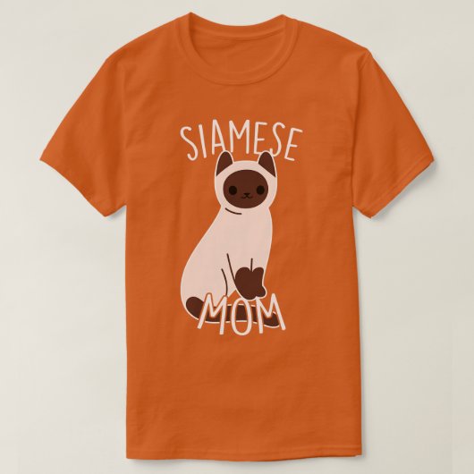 Siamese Cat Mama T-Shirt (Design vorne)