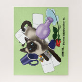 Siamese Cat Mischief Fantasy Puzzle (Vertikal)