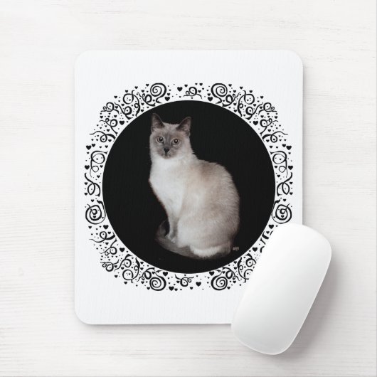 Siamese Cat Mousepad (Mit Mouse)