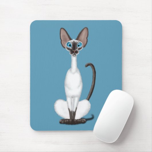 Siamese Cat Mousepad (Mit Mouse)