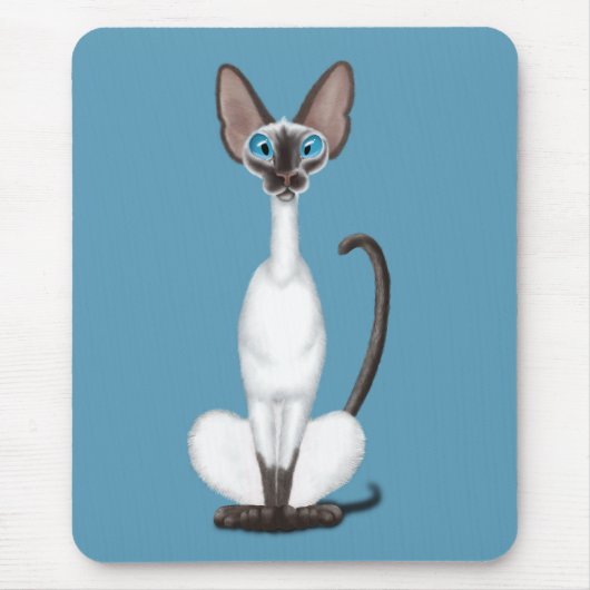 Siamese Cat Mousepad (Vorne)