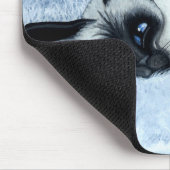 Siamese Cat Nickerchen Mouse von Bihrle Mousepad (Ecke)