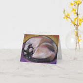 Siamese Cat Notecards Karte (Gelbe Blume)