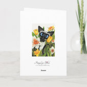 Siamese Cat Oaster Spring Card Feiertagskarte (Rückseite)