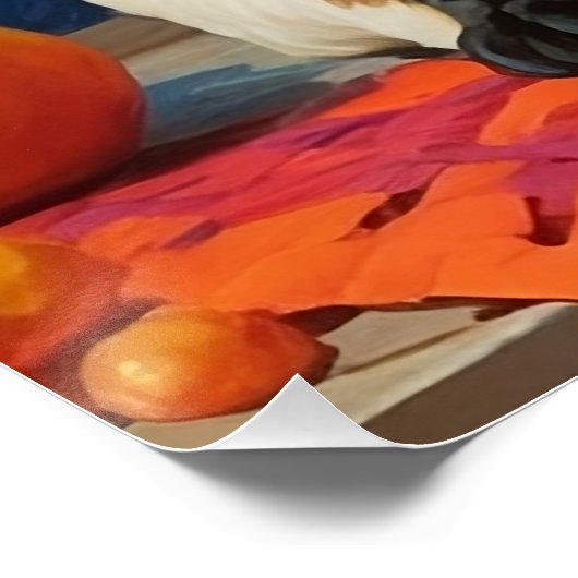 Siamese Cat on Countertop Poster (Ecke)