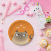 Siamese Cat Pappteller (Party)