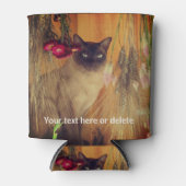 Siamese Cat Personalisiert Dosenkühler (Vorderseite)