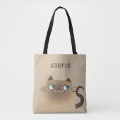 Siamese Cat Personalisiert Tasche (Vorderseite)