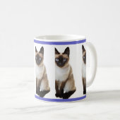 Siamese Cat Pet Cudly Destiny Zazzle Kaffeetasse (VorderseiteRechts)