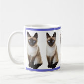Siamese Cat Pet Cudly Destiny Zazzle Kaffeetasse (Links)