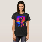 Siamese Cat Pop Art T-Shirt (Vorne ganz)