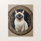 Siamese Cat Portrait Elegant Puzzle (Vertikal)