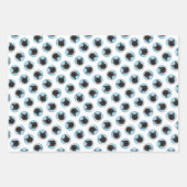 Siamese Cat Portrait Malerei Niedliche Originalkun Geschenkpapier Set (Vorderseite 2)