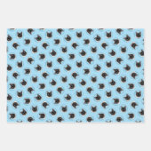 Siamese Cat Portrait Malerei Niedliche Originalkun Geschenkpapier Set (Vorderseite)