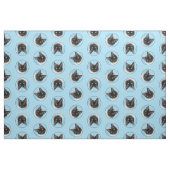 Siamese Cat Portrait Malerei Niedliche Originalkun Stoff (Fat Quarter (45,7 x 55,9 cm))
