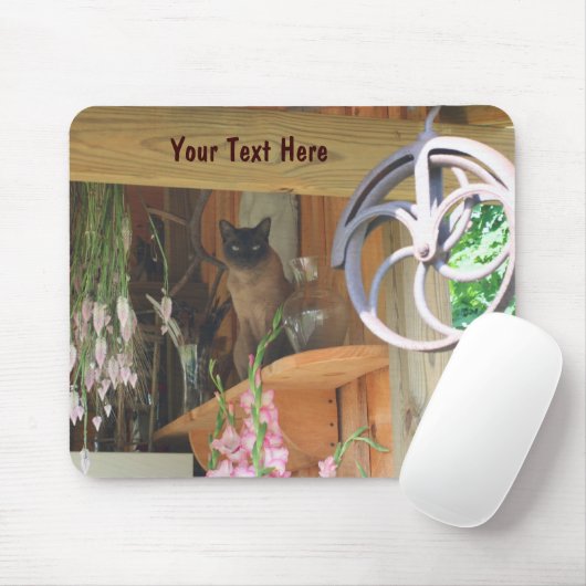 Siamese Cat Posing Animal Fotografie Mousepad #2 (Mit Mouse)