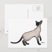 Siamese Cat Post Card Postkarte (Vorne/Hinten)