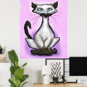 Siamese Cat Poster (Heimbüro)