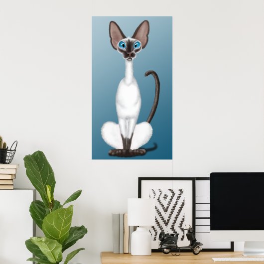 Siamese Cat Poster (Heimbüro)