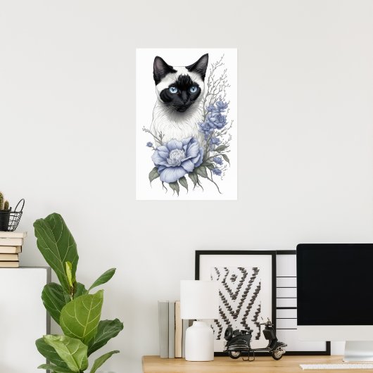Siamese Cat Poster (Heimbüro)