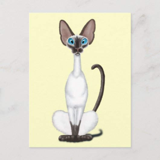 Siamese Cat Postkarte (Vorderseite)