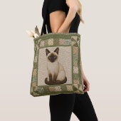Siamese Cat Quilt Personalize Tasche (Von Nahem)