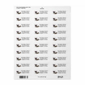 Siamese Cat Return Address Label (Vorne)