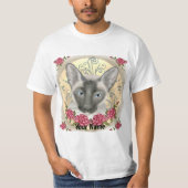 Siamese Cat Roses  T-Shirt (Vorderseite)