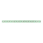 Siamese Cat Satin Ribbon in Green Satinband (Vorderseite)