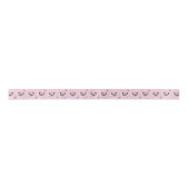 Siamese Cat Satin Ribbon in Pink Satinband (Vorderseite)
