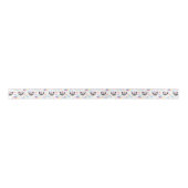 Siamese Cat Satin Ribbon in White Satinband (Vorderseite)