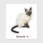 Siamese Cat Sticker (Blatt)