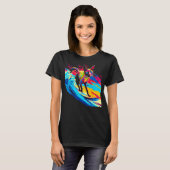 Siamese Cat Surf T-Shirt (Vorne ganz)