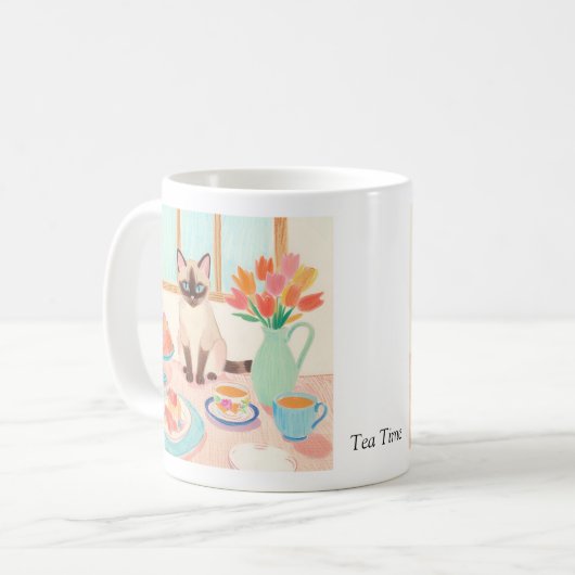 Siamese Cat & Sweat Treats Mug Kaffeetasse (Vorderseite Links)
