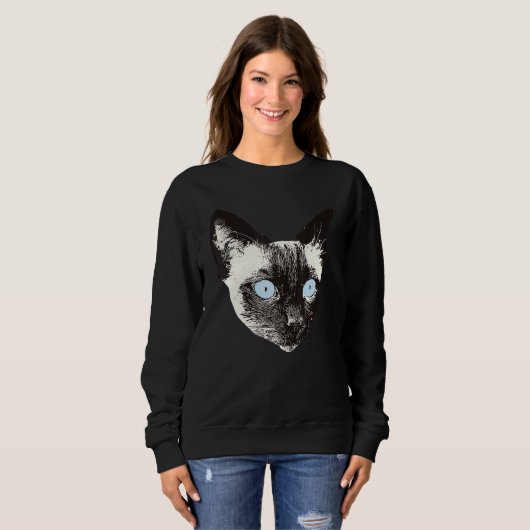 Siamese Cat Sweatshirt (Vorne ganz)