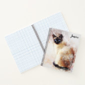 Siamese Cat Themed Notebook Custom Notizblock (Innenseite)