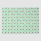 Siamese Cat Tissue Paper in Green Seidenpapier (Vorderseite)
