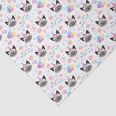 Siamese Cat Tissue Paper in White Seidenpapier (Detail)
