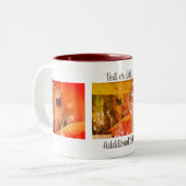 Siamese Cat Trio Personalisiert Zweifarbige Tasse (Vorderseite Links)