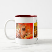 Siamese Cat Trio Personalisiert Zweifarbige Tasse (Links)