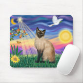 Siamese Cat - Twilght Mousepad (Mit Mouse)