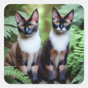 Siamese Cat Twins, Stickers