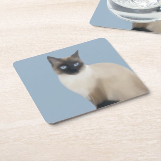 Siamese Cat Untersetzer (angewinkelt)