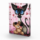 Siamese Cat Valentines Day by Bihrle Fotoblock (Rechts)