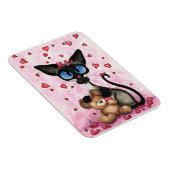 Siamese Cat Valentines Day by Bihrle Magnet (Rechte Seite)