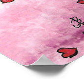 Siamese Cat Valentines Day by Bihrle Poster (Ecke)