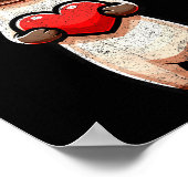 Siamese Cat Valentines Heart Lover Funny Boys Girl Poster (Ecke)