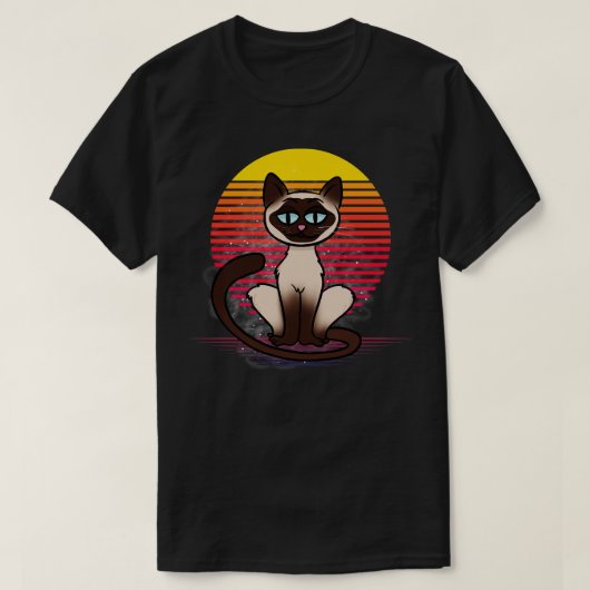 Siamese Cat Vapor T-Shirt (Design vorne)