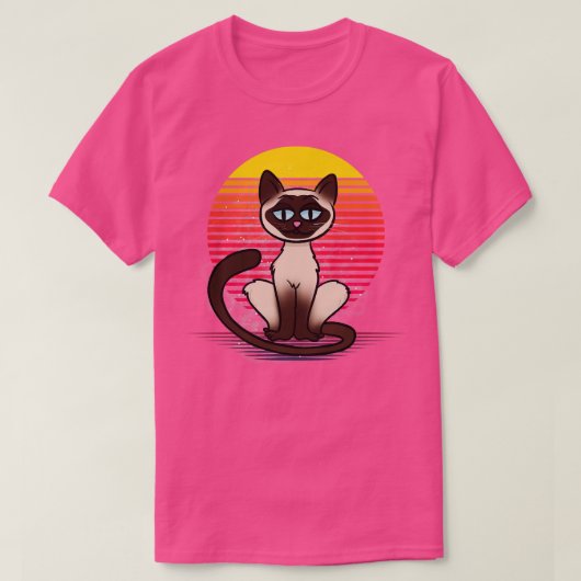 Siamese Cat Vapor T-Shirt (Design vorne)
