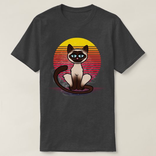 Siamese Cat Vapor T-Shirt (Design vorne)